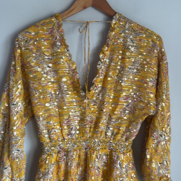 The Kooples Feuille D'or Silk-Blend Dress size small (1) - Picture 12 of 16